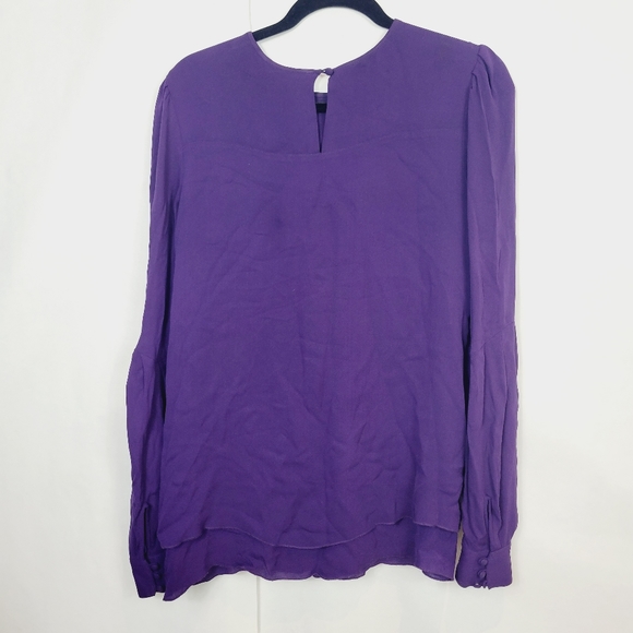 Proenza Schouler purple ruffled blouse - Picture 4 of 7